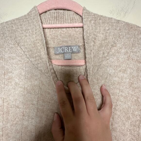 J Crew‎ Women Plus Size 2X Ribbed Mockneck Sweater Supersoft Yarn Camel Alpaca - Picture 3 of 6